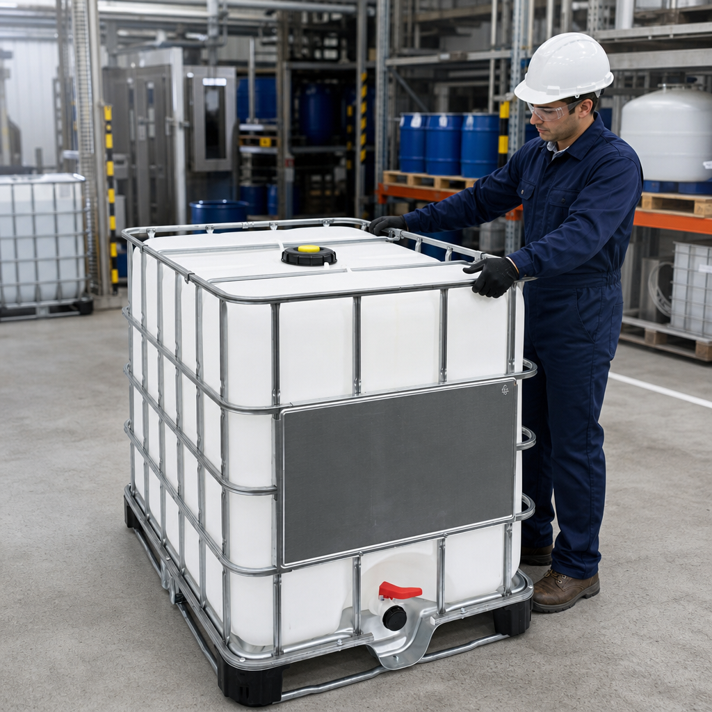 1000L IBC Container with Steel Pallet – Eco Range, UN Approved
