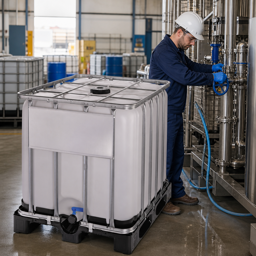 1000L Reconditioned IBC Plastic Pallet for Non-Hazardous Goods