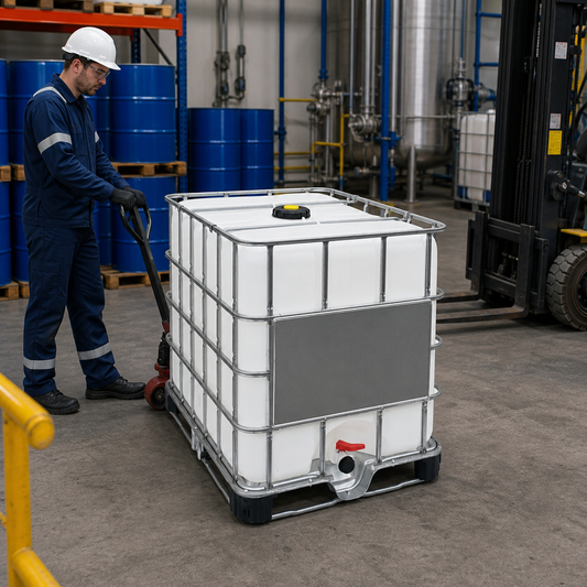 1000L IBC Container with Steel Pallet – Hazardous Liquids, UN Approved