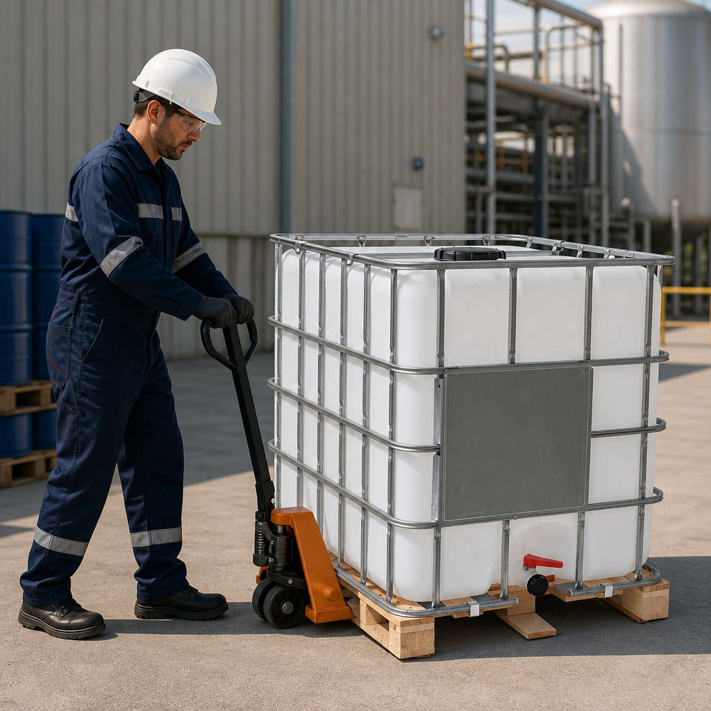 1000L UN Approved IBC Container with Timber Pallet – Eco Range