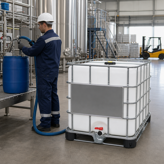 Rebottled IBC with 1000L Capacity for Non-Hazardous Liquids