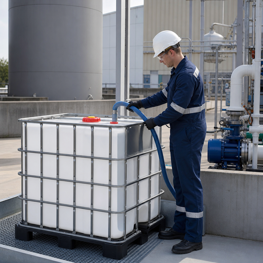 1000L IBC Container with CDS Dip-Tube – Hazardous Liquids (Ideal for AdBlue)