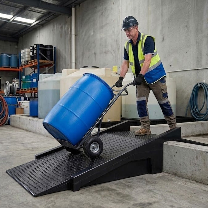 Adjustable Ramp for Bunds and Containment Areas