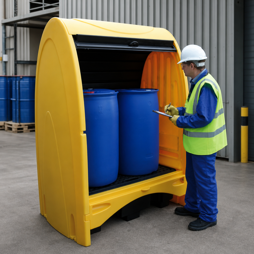 Chemical Resistant Spill Pallet – 2 Drum, 250L Sump (SJC2)
