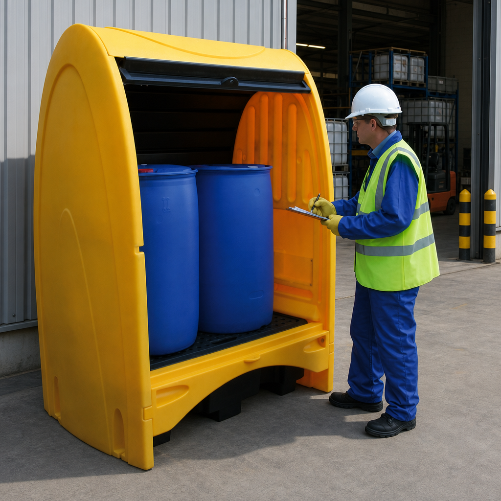 Chemical Resistant Spill Pallet – 2 Drum, 250L Sump (SJC2)