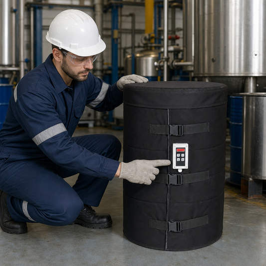 Drum Heater with Digital Controller 0-90°C for Consistent Temperature Control