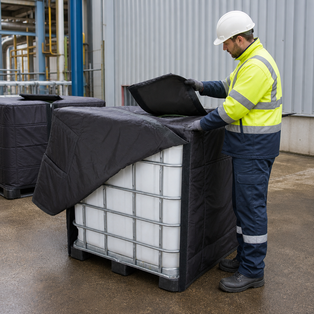 Insulated IBC Cover for 1000L Containers