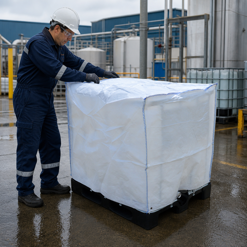 Outdoor Waterproof IBC Cover for 1000L Containers