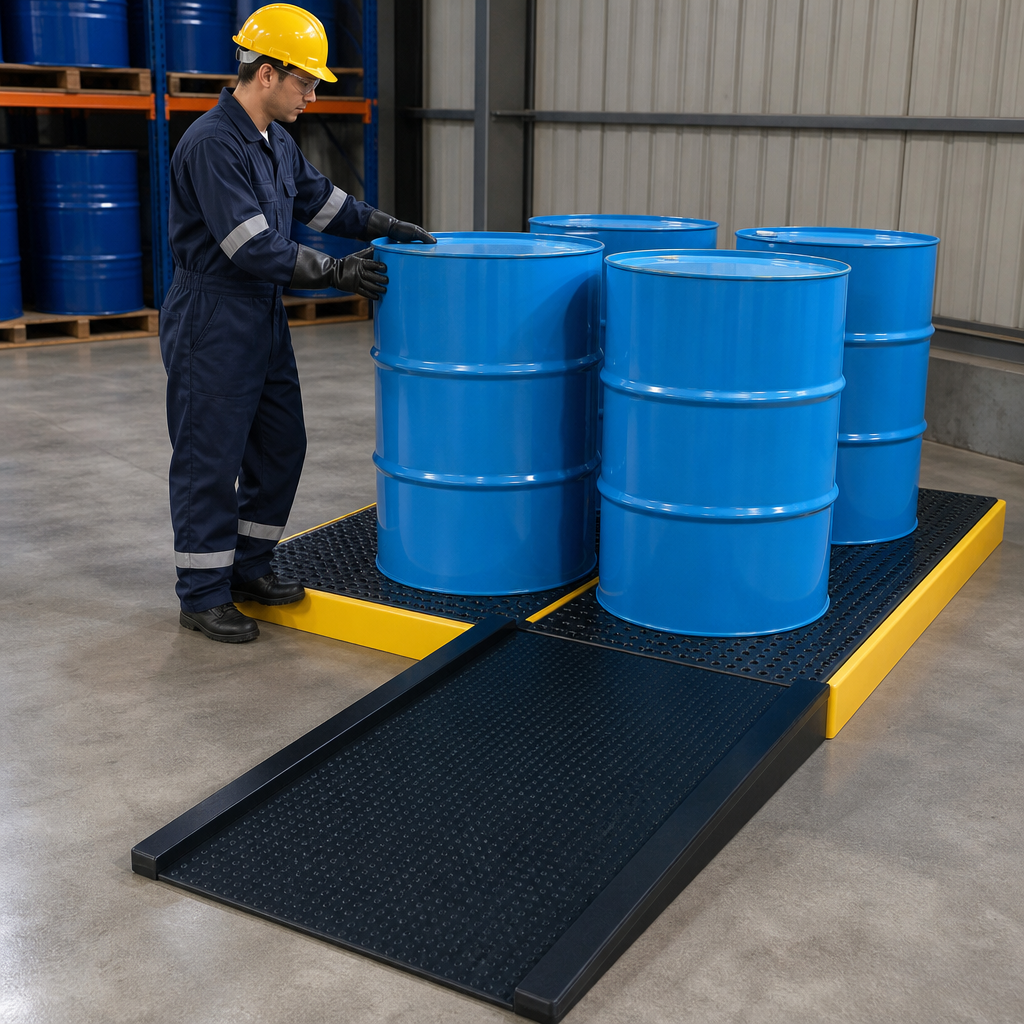 PE Containment Flooring for Spill Protection in Work Environments - 2700kg Load Capacity
