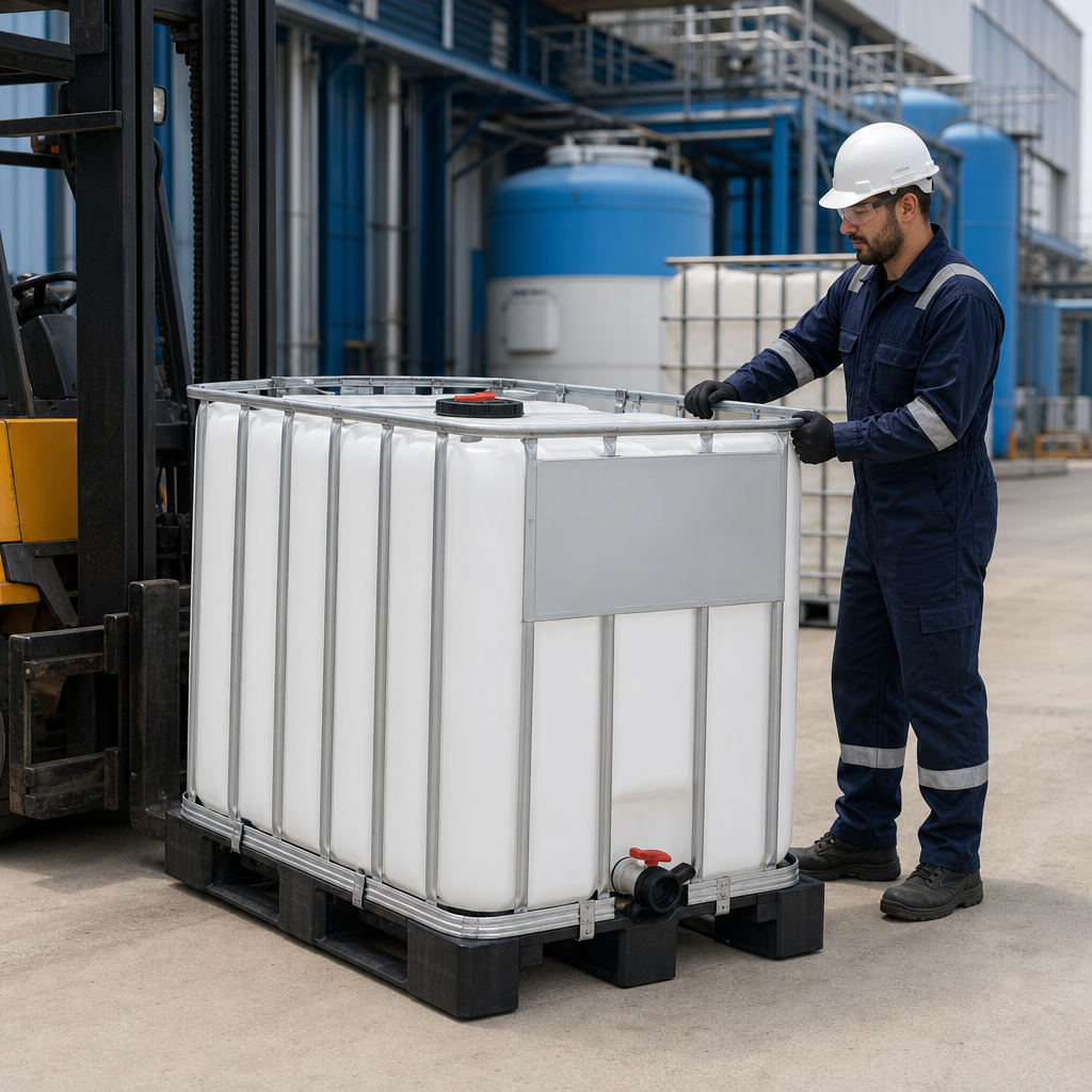Reconditioned 640 Litre IBC Container with 2 Inch Valve for Industrial Use