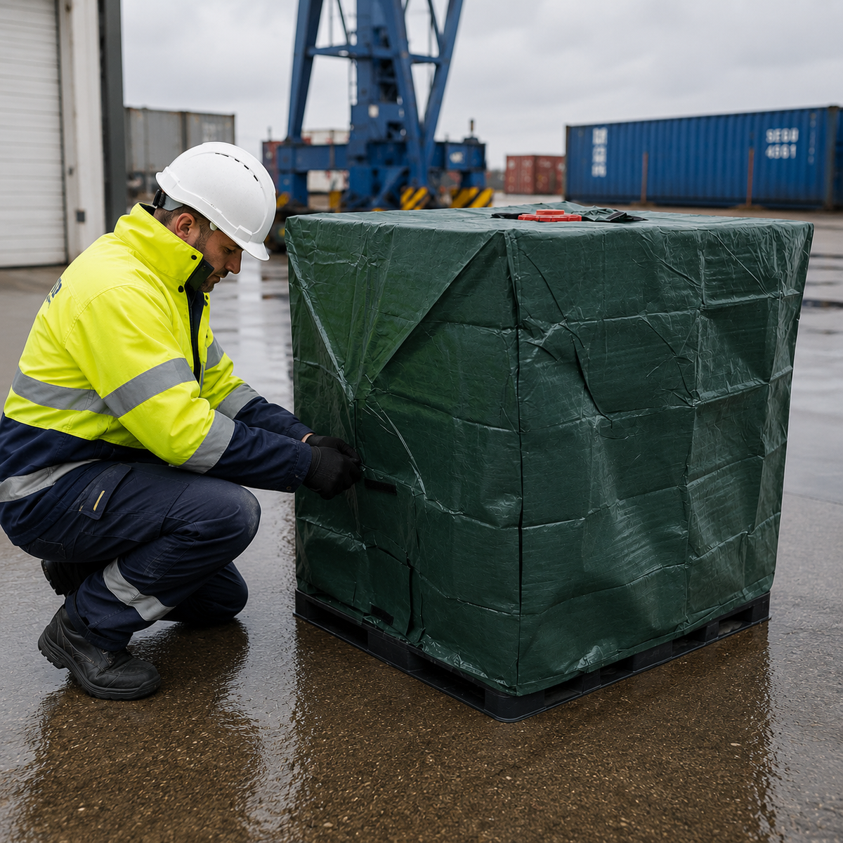 Watertight Windproof IBC Cover for 1000L Tanks
