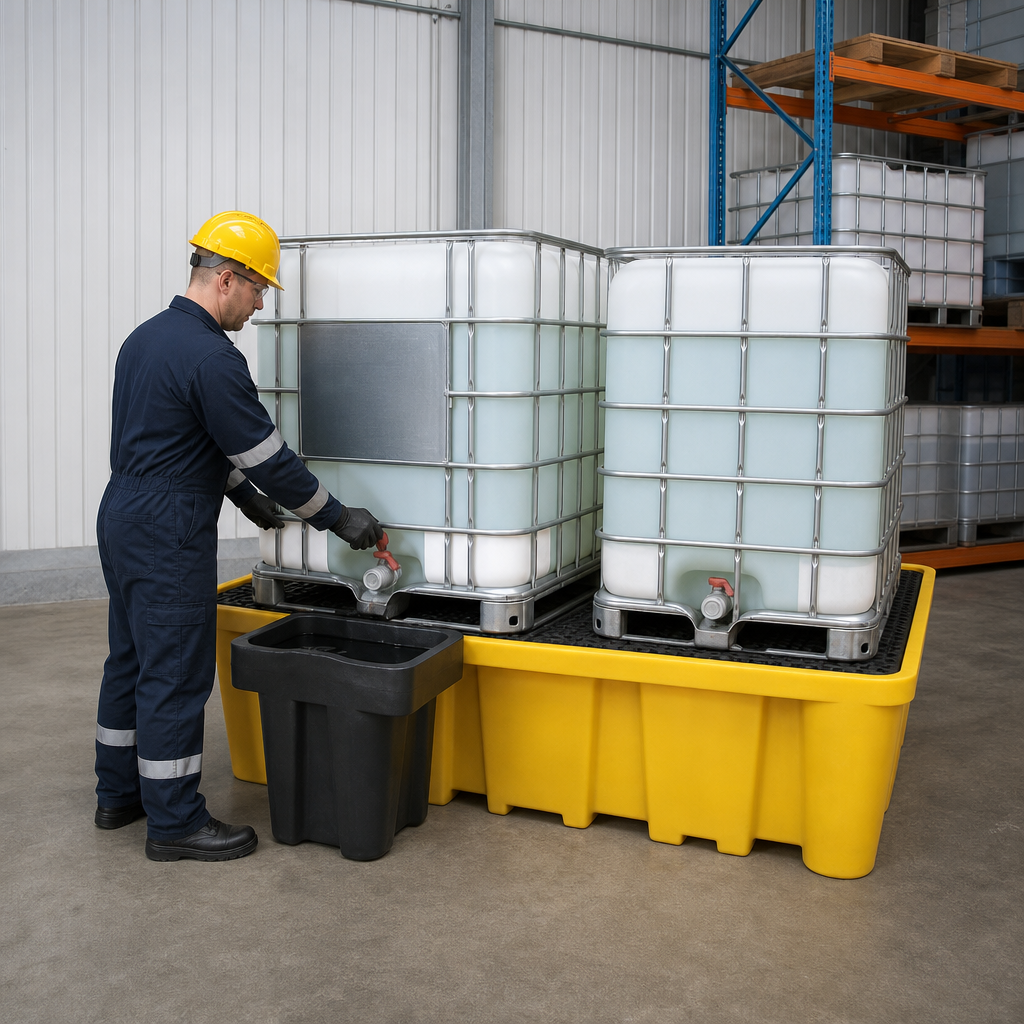 Drip Catcher Dispenser Tray for Double IBC Bunds