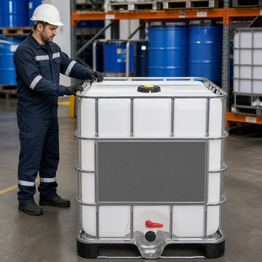 Reconditioned 1000L IBC Plastic Pallet with Large Valve for Safe Storage